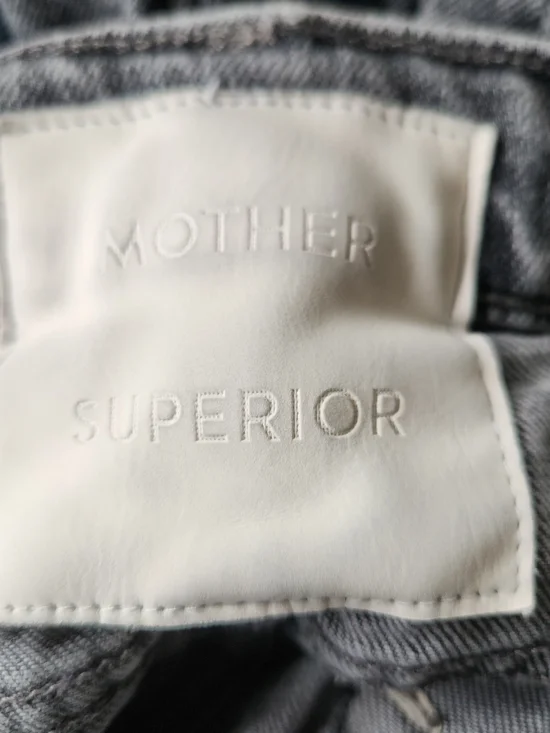 MOTHER Superior Women's Jeans 25 The Ditcher Crop Shadow Dancing Gray Wash - Picture 10 of 12